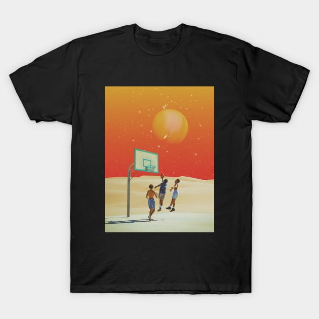 Visiting Team - Space Collage, Retro Futurism, Sci-Fi T-Shirt by jessgaspar